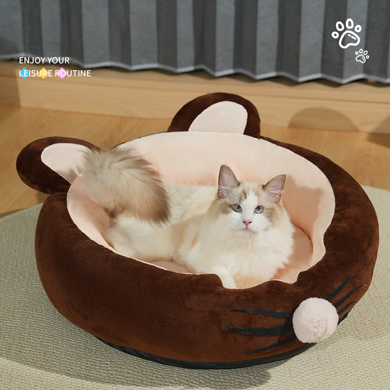 Cotton Warm Calming Pet Bed