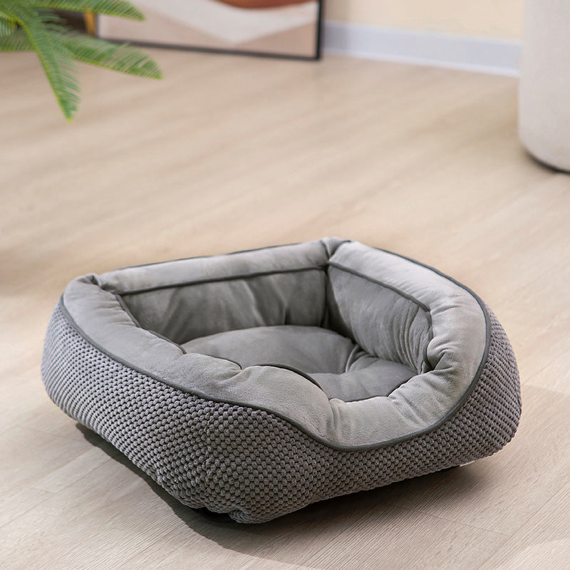 Calming Plush Dog Bed
