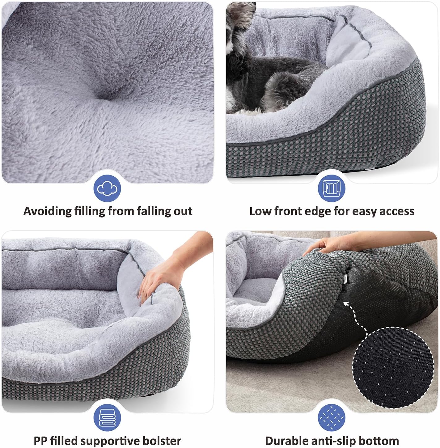 Calming Plush Dog Bed