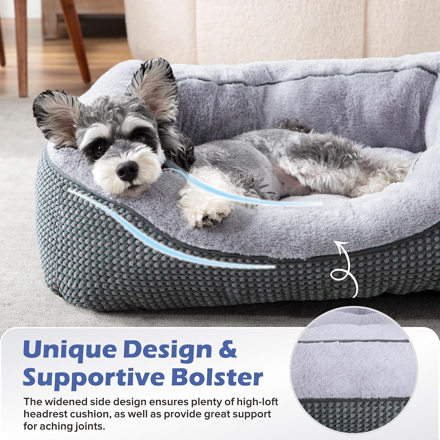 Calming Plush Dog Bed