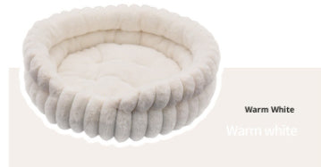 Round Plush Pet Bed