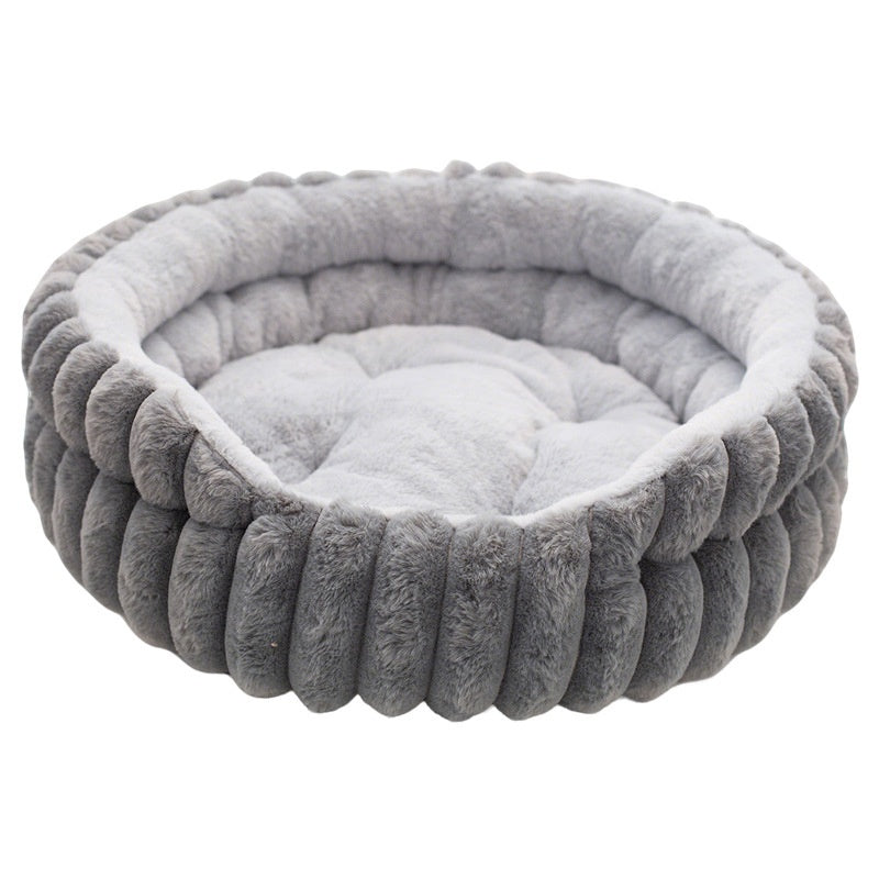 Round Plush Pet Bed