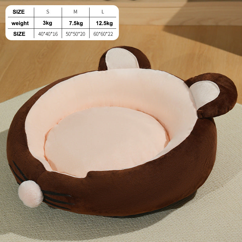 Cotton Warm Calming Pet Bed